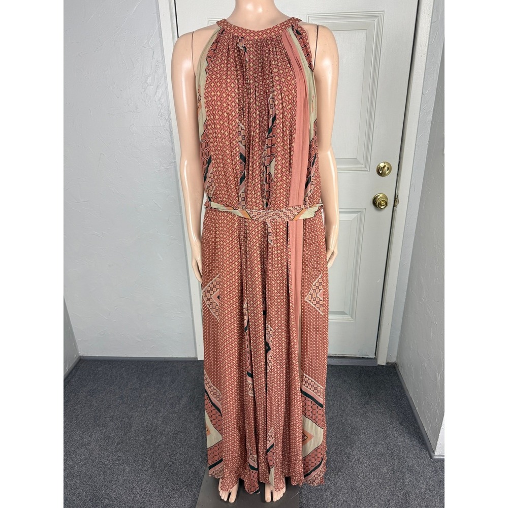NEW Nikita Mhaisalkar Anthropologie Women's Maxi Dress Large Halter boho MM25